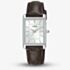 Lorus Ladies Classic White Rectangular Dial Leather Strap Watch RG289VX9
