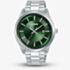 Lorus Mens Green Dial Bracelet Watch RH929RX9