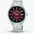 Lorus Mens Curve Red Dial Date Watch RS907EX9