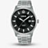 Lorus Mens Sports Black Dial Bracelet Watch RH995QX9