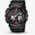Casio G-Shock Classic Dual Display Black Plastic Strap Watch GA-100-1A4ER 