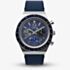 Timex Mens Q Blue Chronograph Dial Leather Strap Watch TW2Y36100
