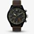 Timex Mens Waterbury Ace Fly-Back Chronograph Brown Leather Strap Watch TW2Y70100