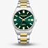 Lee Cooper Mens Green Dial Two Tone Bracelet Watch LC08262.270