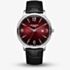 Lee Cooper Mens Red Dial Black Leather Strap Watch LC08379.381
