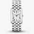 Accurist Rectangle Silver White Dial Watch 71006