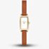 Skagen Ladies Hagen Micro Two-Hand Brown Leather Watch SKW3149