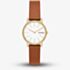 Skagen Ladies Signatur Lillie Brown Leather Strap Watch SKW3121