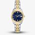 Fossil Ladies Scarlette Two-Tone Blue Dial Watch ES5443