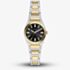 Fossil Ladies Everett Black Dial Two Tone Bracelet Watch ES5495