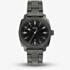 Fossil Mens Machine Black Dial Gunmetal Bracelet Watch FS6185