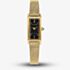Citizen Ladies Fio Eco-Drive Gold Rectangular Dial Mesh Bracelet Watch EG7128-59E