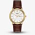 Citizen Mens Eco Drive Brown Leather Strap Day Date Watch BM8242-08A