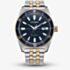 Citizen Mens Sport Blue Dial Two Tone Bracelet Watch AW1914-55L