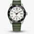 Citizen Mens Promaster Diver White Dial Green Polyurethane Strap Watch BN0265-00A