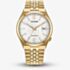 Citizen Mens Tsuyosa 60 White Dial Golden Bracelet Watch NK0022-50A