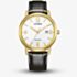 Citizen Mens White Dial Black Leather Strap Watch BM6756-01A