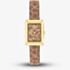 Coach Ladies Mara Gold Tone Brown Leather Strap Watch 14504585