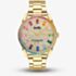 Coach Ladies Preston Rainbow Crystal Gold Plated Watch 14503657