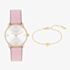Coach Elliot Pink Watch Heart Bracelet Gift Set 14000137