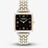 Coach Ladies Cass Black Dial Two Tone Watch 14504496