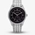 Orlam Mens Echo Black Dial Silver Bracelet Watch ORSSBEC003