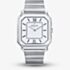 Orlam Mens Heritage White Square Dial Silver Bracelet Watch ORSSBHE004