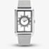 Orlam Mens Era White Rectangle Dial Mesh Bracelet Watch ORSSMEP004