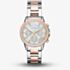 Armani Exchange Ladies Two Tone Chronograph Bracelet Watch AX4331