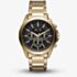 Armani Exchange Drexler Gold Plated & Black Chronograph Watch AX2611