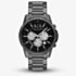 Armani Exchange Mens Banks Gunmetal Black Chronograph Watch AX1765