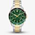 Armani Exchange Mens Spencer Two-Tone Green Chronograph Watch AX1966