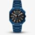 Armani Exchange Men Bass Dual-Time Blue Bracelet Watch AX1477