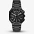 Armani Exchange Mens Bass Dual-Time Black Bracelet Watch AX1478