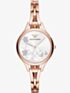 Emporio Armani Ladies Rose Tone Bracelet Watch AR11108