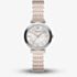 Emporio Armani Ladies Archelia Silver Mother Of Pearl Dial Two Tone Bracelet Watch AR11808