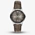 Emporio Armani Mens Archetipo Grey Dial Leather Strap Watch AR11823