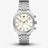 Emporio Armani Mens Carlo Cream Chronograph Dial Bracelet Watch AR11800