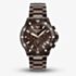 Emporio Armani Mens World Explorer Brown Chronograph Dial Bracelet Watch AR70025