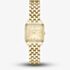 BOSS Ladies Mae Petite Square Golden Dial Bracelet Watch 1502883