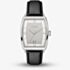 BOSS Mens Principle Arc Silver Dial Leather Strap Watch 1514351