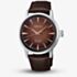 Seiko Mens Presage Cocktail Time 'Whisky Mist' Brown Dial Leather Strap Watch HCB003J1