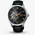 Seiko Mens Presage Japanese Zen Gardens Black Dial Leather Strap Watch HCB008J1