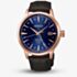 Seiko Mens Presage Cocktail Time 'Corcovado' Blue Dial Leather Strap Watch HCB005J1