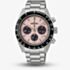 Seiko Mens Prospex Speedtimer Youngtimer Pale Pink Bracelet Watch SSC963P1