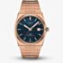 Tissot Mens PRX Rose Gold Tone Blue Dial Watch T137.407.33.041.00