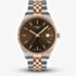 Tissot Mens Ballade Brown Dial Two Tone Bracelet Watch T156.410.22.291.01