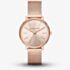 Michael Kors Ladies Pyper Rose Gold Mesh Watch MK4340
