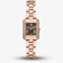 Michael Kors Emery Rose Gold Tone Mother Of Pearl Crystal Watch MK4868