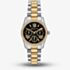 Michael Kors Ladies Mini Lexington Black Dial Two Tone Watch MK4925